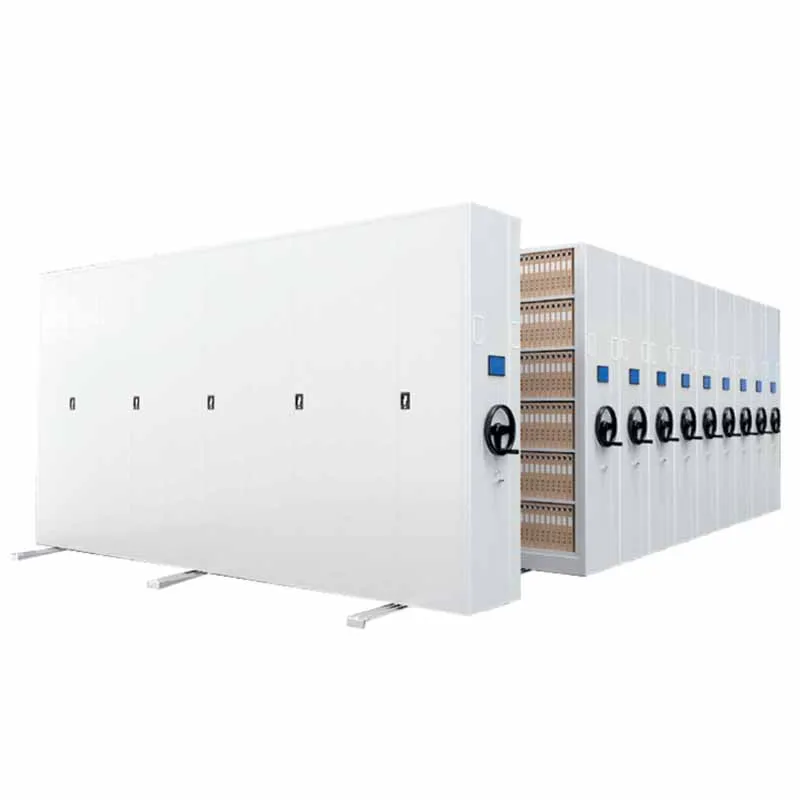 Einsatz des Stahl-Kompaktregalsystems